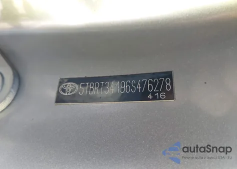 2006 Toyota Tundra Sr5 V8 z USA, uszkodzony, nr VIN 5TBRT34196S476278